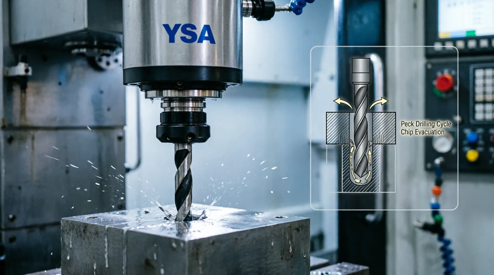 Here are five critical precautions for deep hole drilling with YSA servo spindles